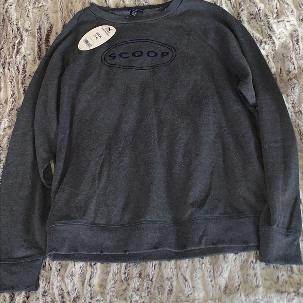 Scoop crew neck shirt..never worn..with tags